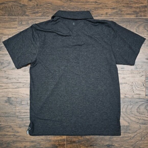 Free Fly Men's Large Dark Gray Bamboo Performance Polo Shirt Stretch - Picture 2 of 7